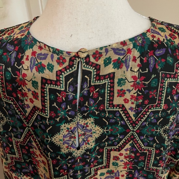 LOFT Multicolor Patterned Mini Dress - Picture 10 of 13